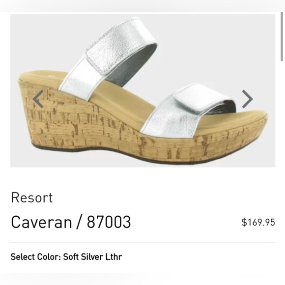 NAOT Caveran silver wedge sandals 41 - Picture 1 of 11